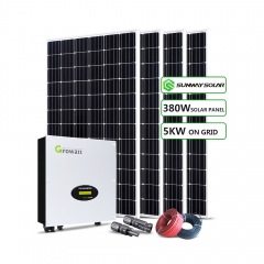 25 anos de garantia 5kw grade amarrado sistema de energia solar para uso doméstico