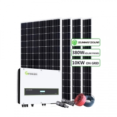 10kw no sistema de energia solar gird instalar no telhado pitched / flat, chão