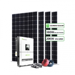 20kw em casa de sistema de energia solar de grade sem baterias