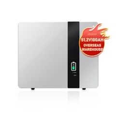 Bateria solar de armazenamento de energia de íon de lítio 51,2 V 100ah Lifepo4 Power Baterias montadas na parede para sistema doméstico fora da rede