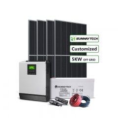 instalação fácil 5kw residencial fora do sistema de energia solar da grade