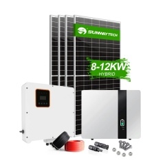 8kw 10kw 12kw sistema solar com bateria de lítio sistema solar doméstico híbrido sistemas fotovoltaicos de armazenamento de energia