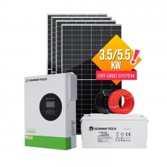 Sistema de energia solar fora da rede inteligente para casa