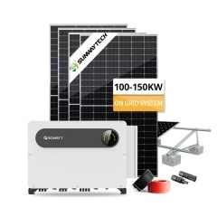 Kit de sistema solar residencial na rede de 100-150 kW com monitoramento WiFi