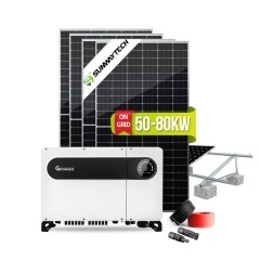 Kit de painel solar 50-80KW para toda a casa - conectado à rede com WiFi