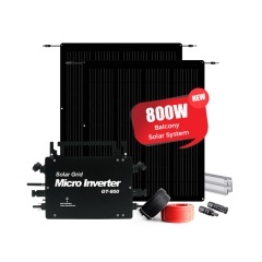 Sistema de energia solar com varanda Sunway 800W com microinversor